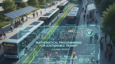Mathematical programming in public bus transit design and operations: Emerging technologies and sustainability - A review featured image